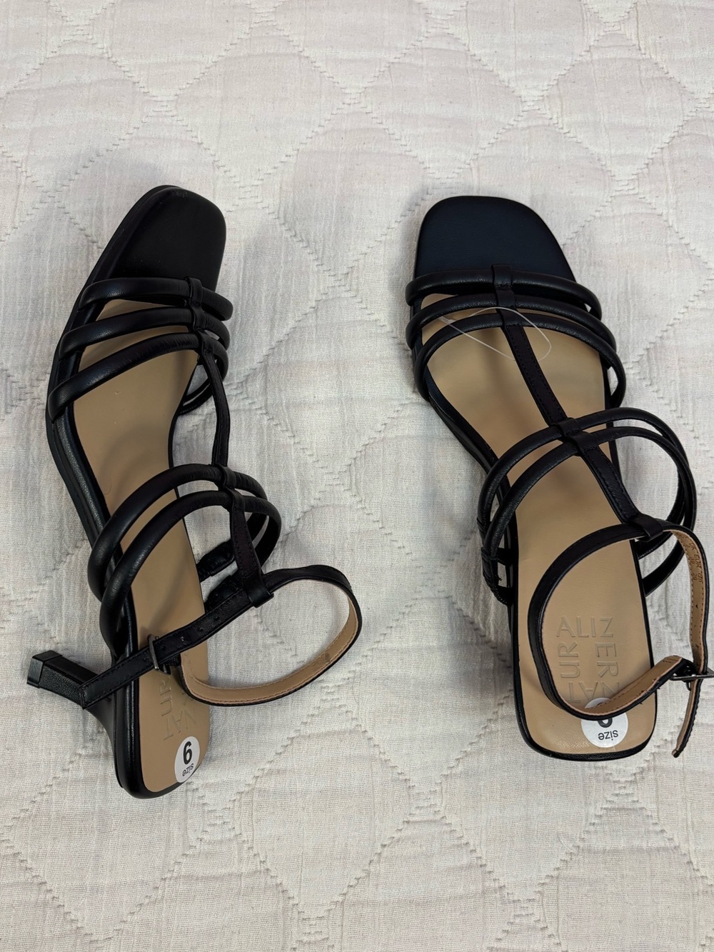 NWOT Naturalizer Black Strappy Heels Sz 9 | Naturalizer Women Heels - - Picture 2 of 8